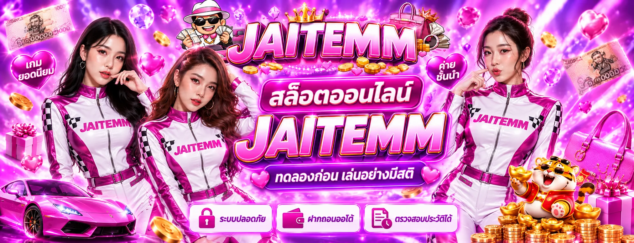 สล็อตออนไลน์ JAITEMM พร้อม Fortune Tiger และค่ายเกมชั้นนำ